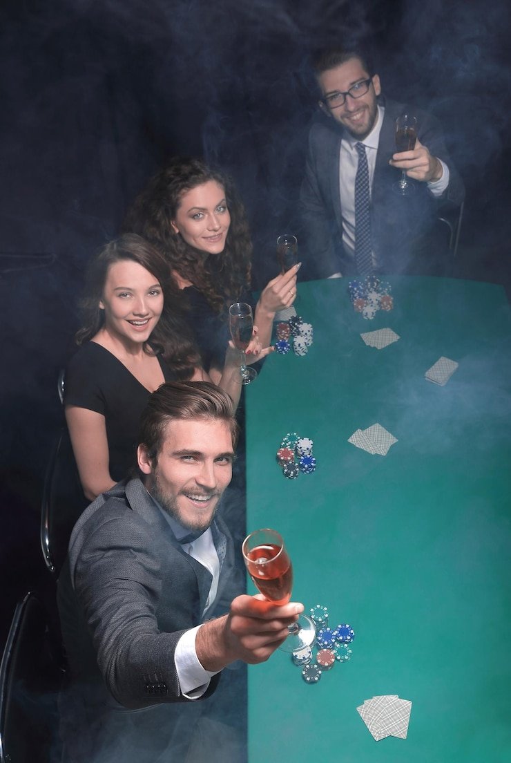 Meja live casino dengan dealer dan pemain dalam suasana elegan dan responsif dari mastoto